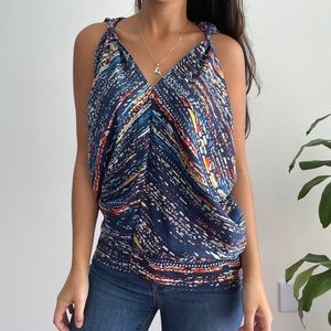 Zero maria + Cornejo sleeveless silk blouse